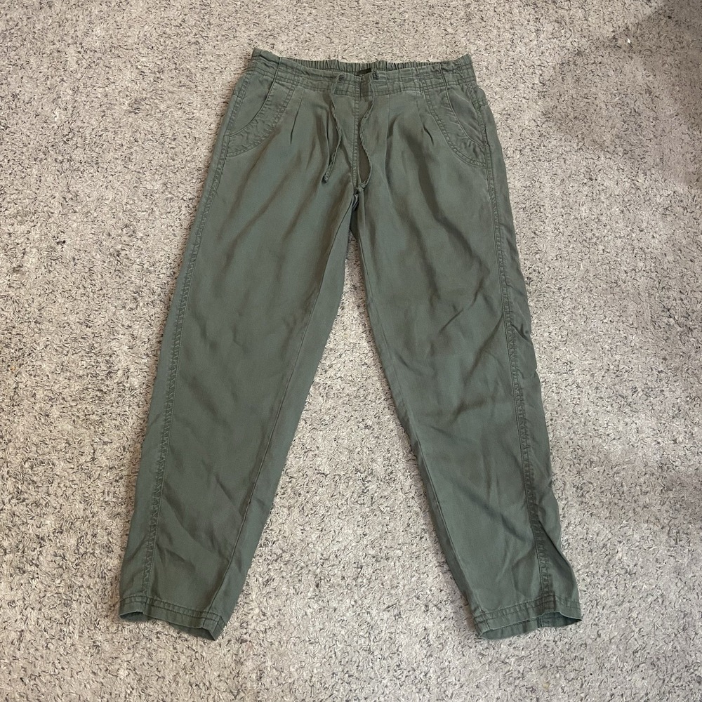 prAna Breathe Womens XS Pull on Pants Olive Green Drawstring